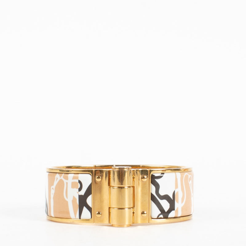 Hermès Festival Des Amazones Charnière Wide Bracelet