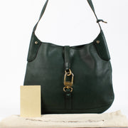 shop 100% authentic second hand Delvaux Green Leather Yucca Crossbody Bag on Labellov.com