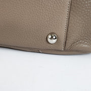 Shop the authentic Hermès Etoupe Clemence PHW Victoria 50 Travel Bag second hand on Labellov.com.
