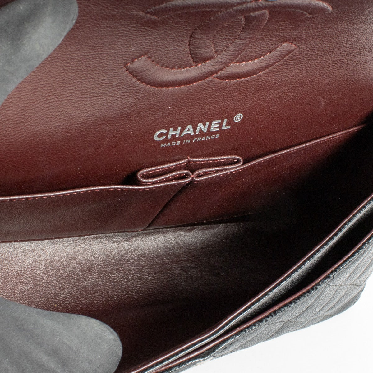Sac Chanel Classique 11.12 Moyen en Caviar Noir