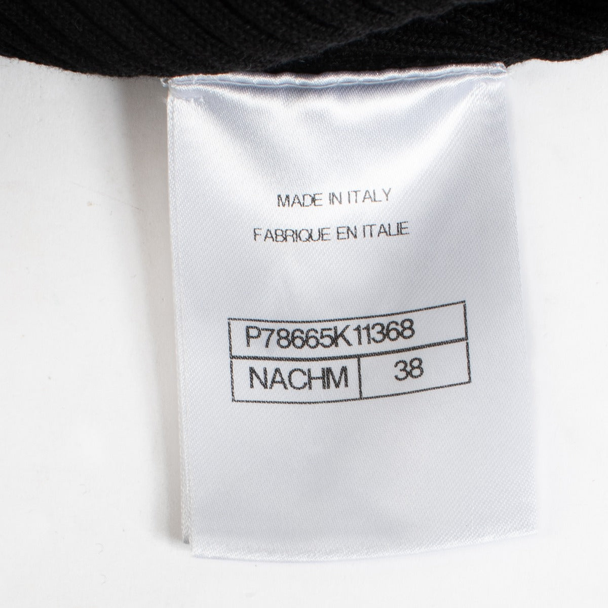 Chanel 25C Zwarte Gebreide CC Top - Maat FR38