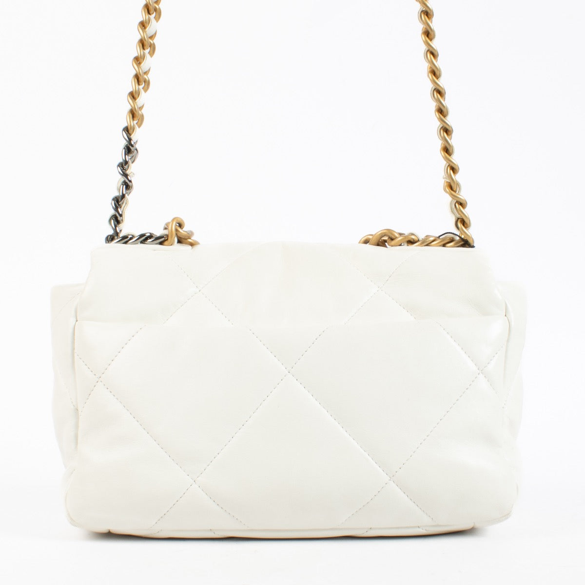 shop 100% authentic second hand Chanel White Small Chanel 19 Bag on Labellov.com