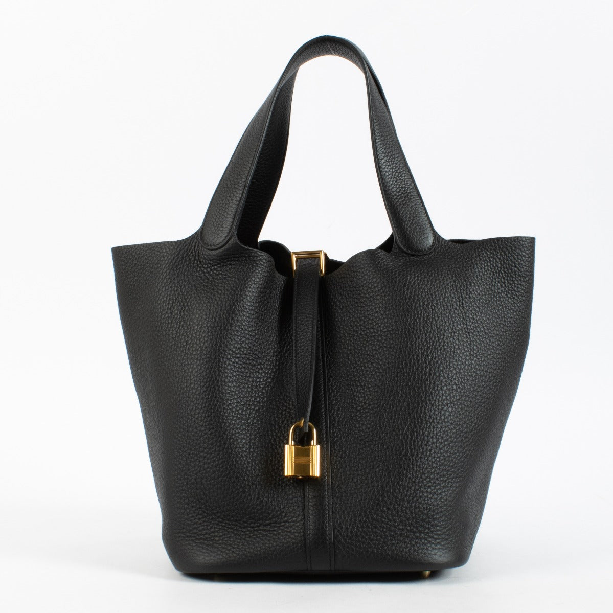 Hermès Picotin Lock 26 Noir Clemence GHW