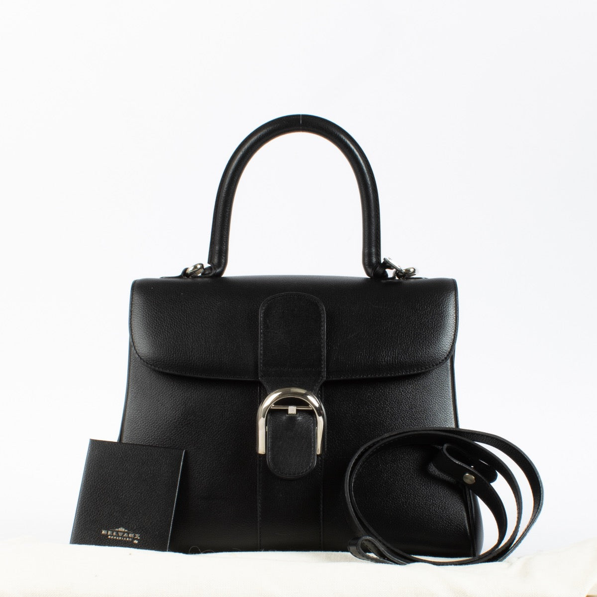 Authentic Second Hand Delvaux Black Vintage MM Brillant on Labellov.com