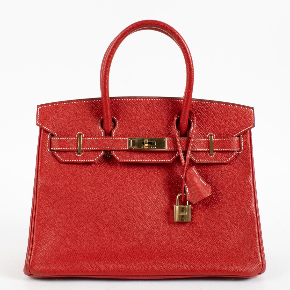 Hermès Birkin 30 Candy Collectie Rouge Casaque/Bleu Thalassa Epsom PBHW