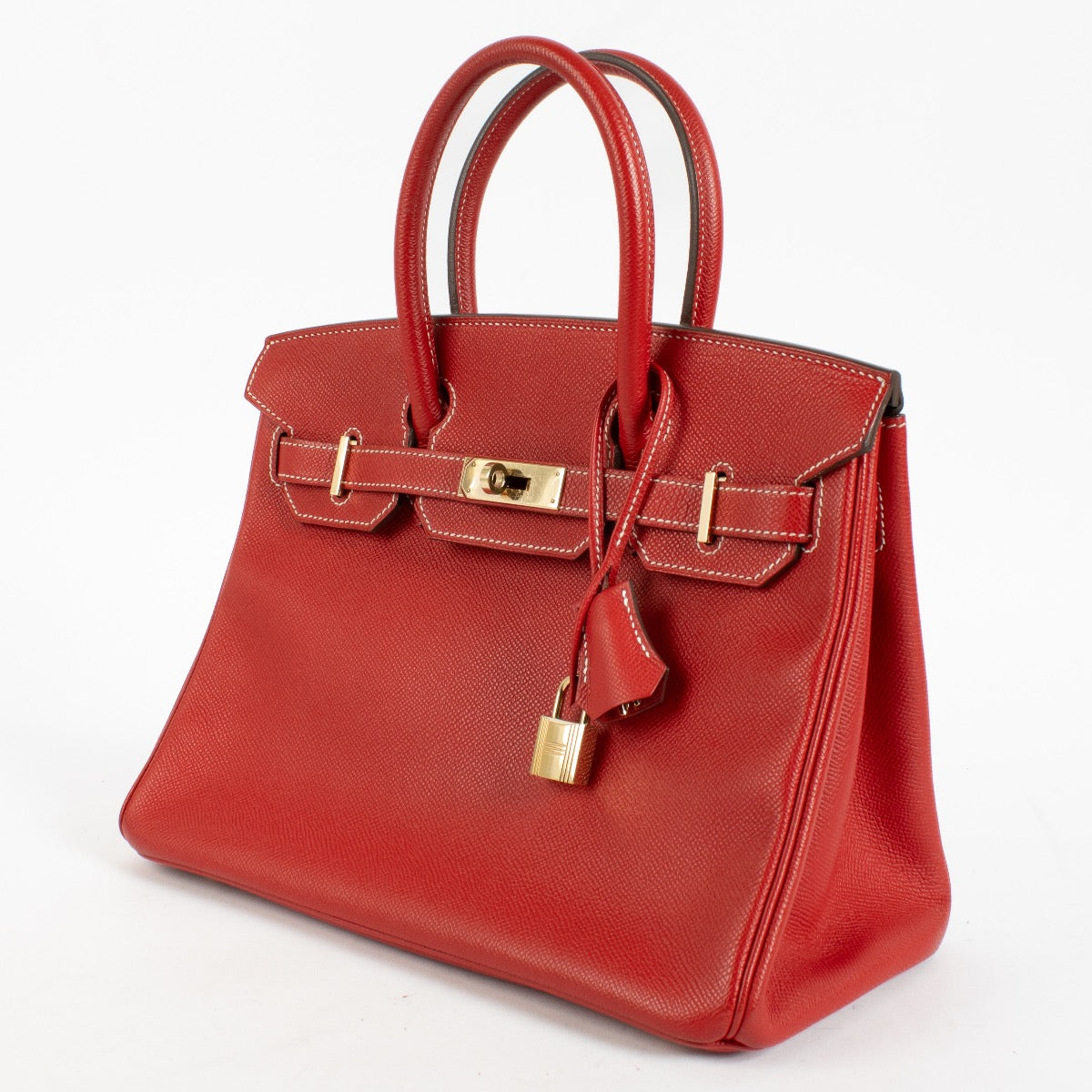 Hermès Birkin 30 Candy Collectie Rouge Casaque/Bleu Thalassa Epsom PBHW