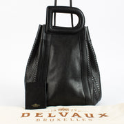 Authentic Second Hand Delvaux Black Caraïbes Toile De Cuir Bag on Labellov.com