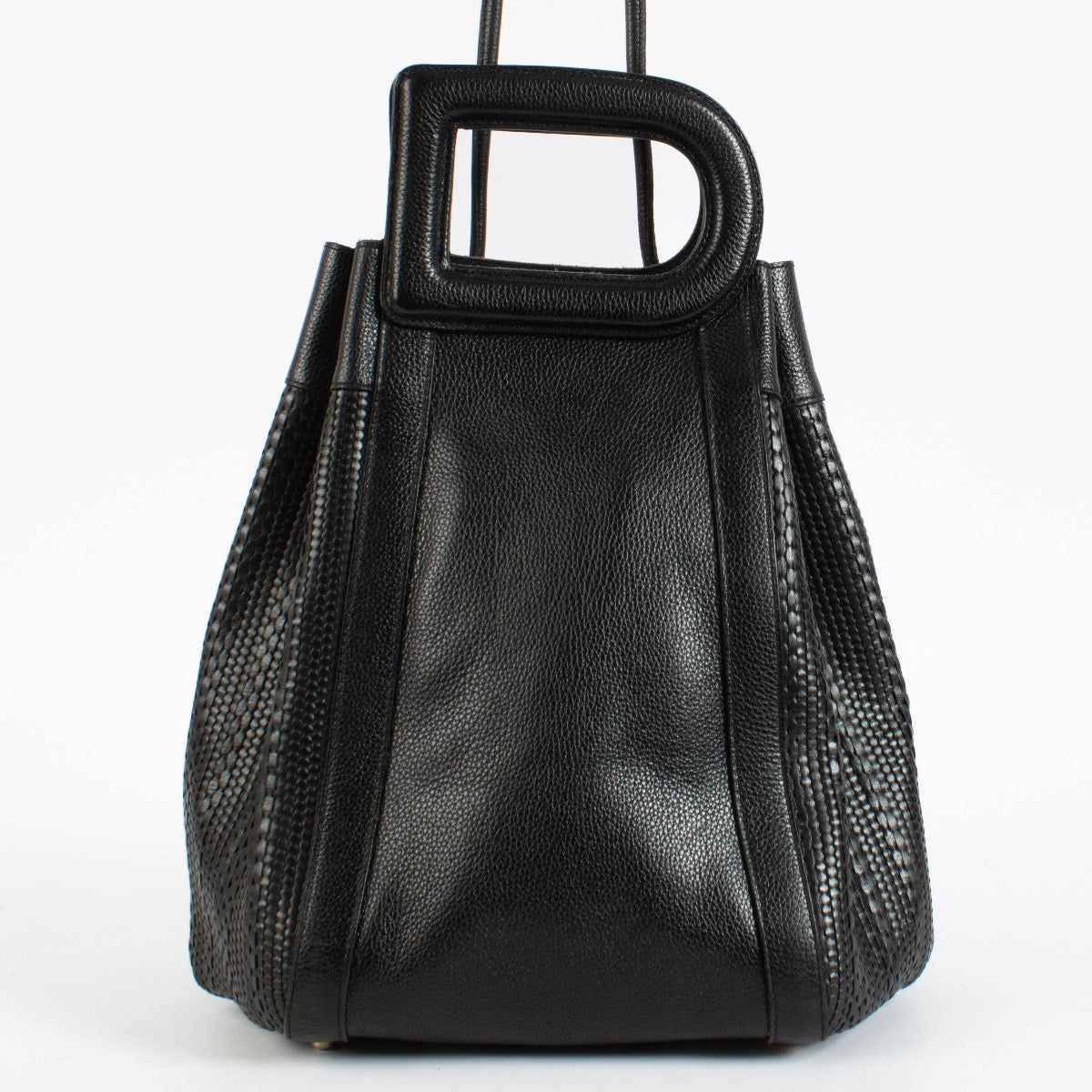 Authentic Second Hand Delvaux Black Caraïbes Toile De Cuir Bag on Labellov.com