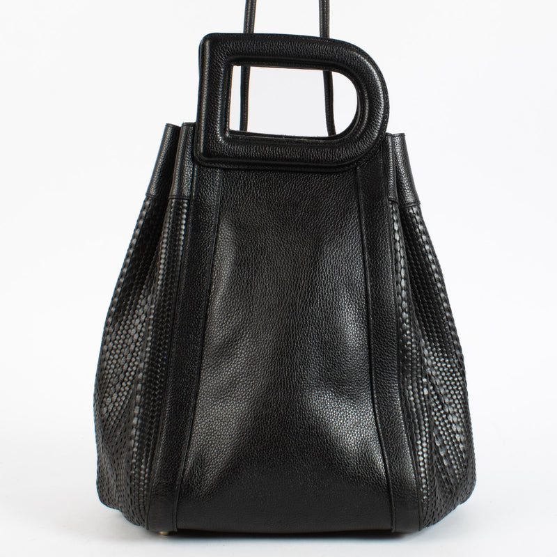 Authentic Second Hand Delvaux Black Caraïbes Toile De Cuir Bag on Labellov.com