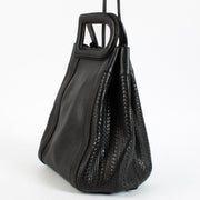 Authentic Second Hand Delvaux Black Caraïbes Toile De Cuir Bag on Labellov.com