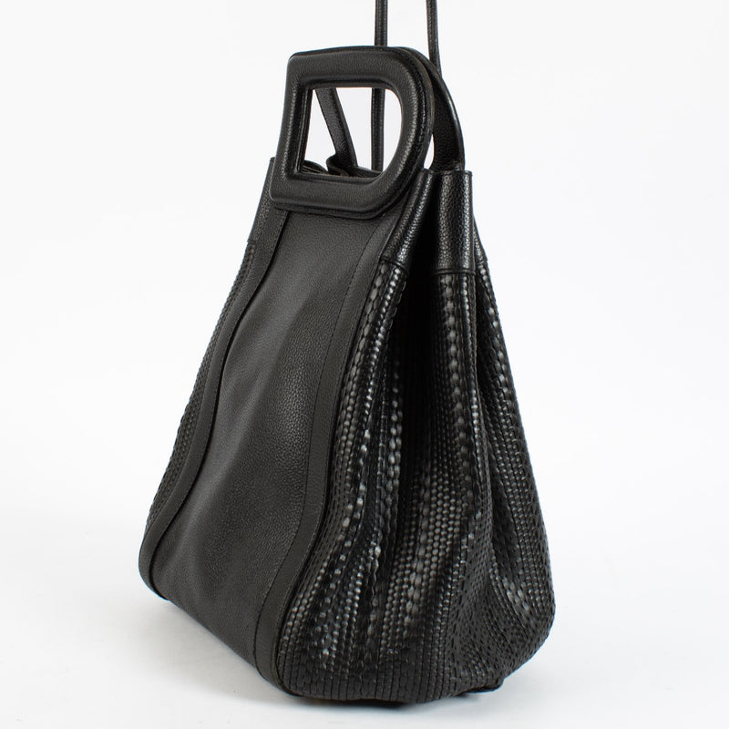Authentic Second Hand Delvaux Black Caraïbes Toile De Cuir Bag on Labellov.com