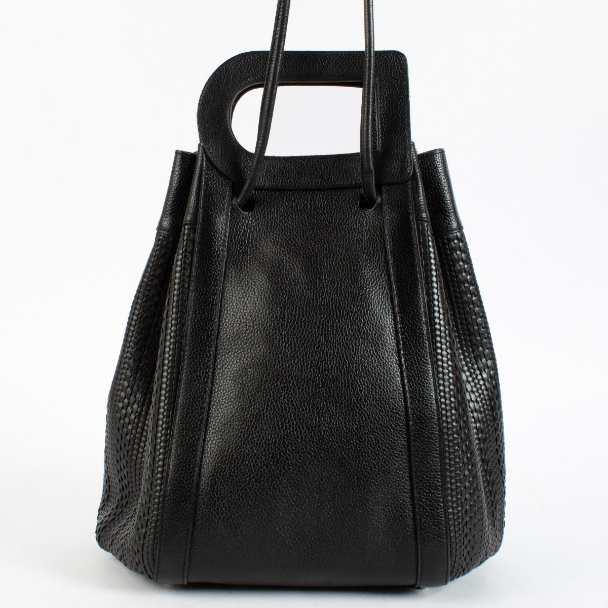 Authentic Second Hand Delvaux Black Caraïbes Toile De Cuir Bag on Labellov.com