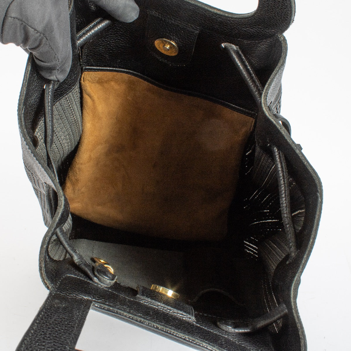 Authentic Second Hand Delvaux Black Caraïbes Toile De Cuir Bag on Labellov.com