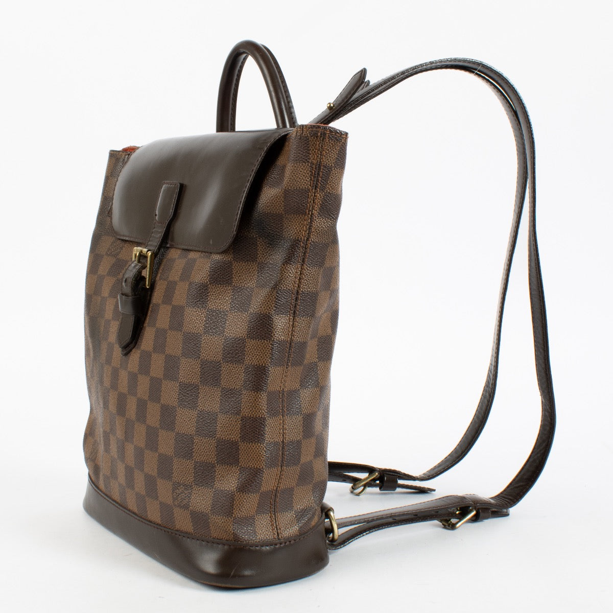 Authentic Second Hand Louis Vuitton Damier Ebene Soho Backpack on Labellov.com