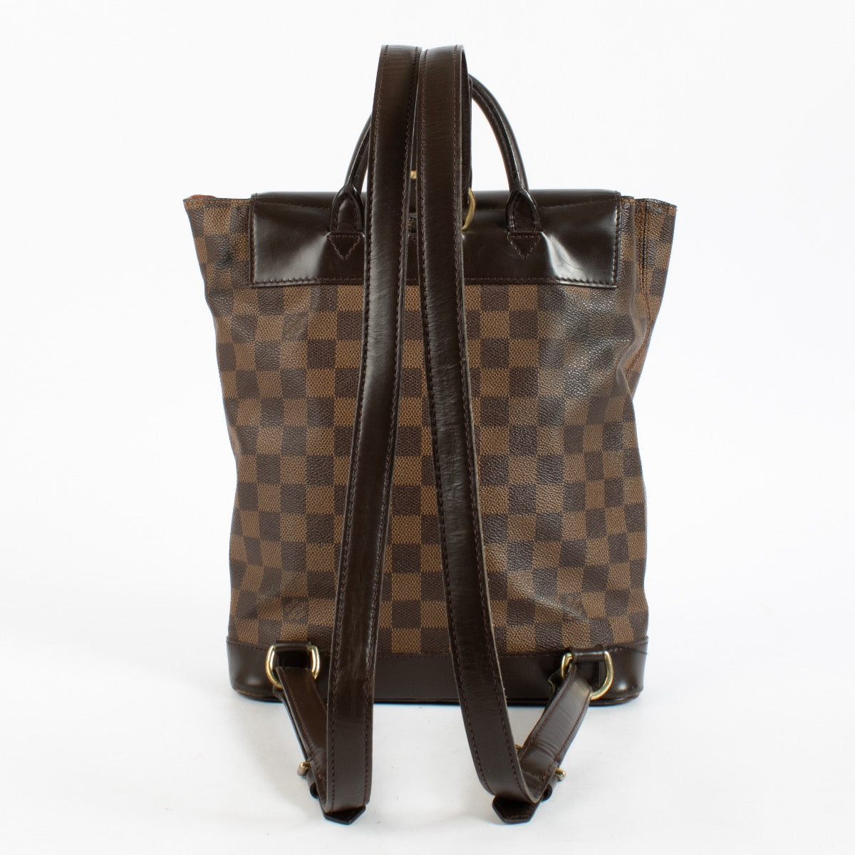 Authentic Second Hand Louis Vuitton Damier Ebene Soho Backpack on Labellov.com