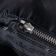 Authentic Second Hand Prada Black Nylon Crocodile Embossed Tote Bag on Labellov.com
