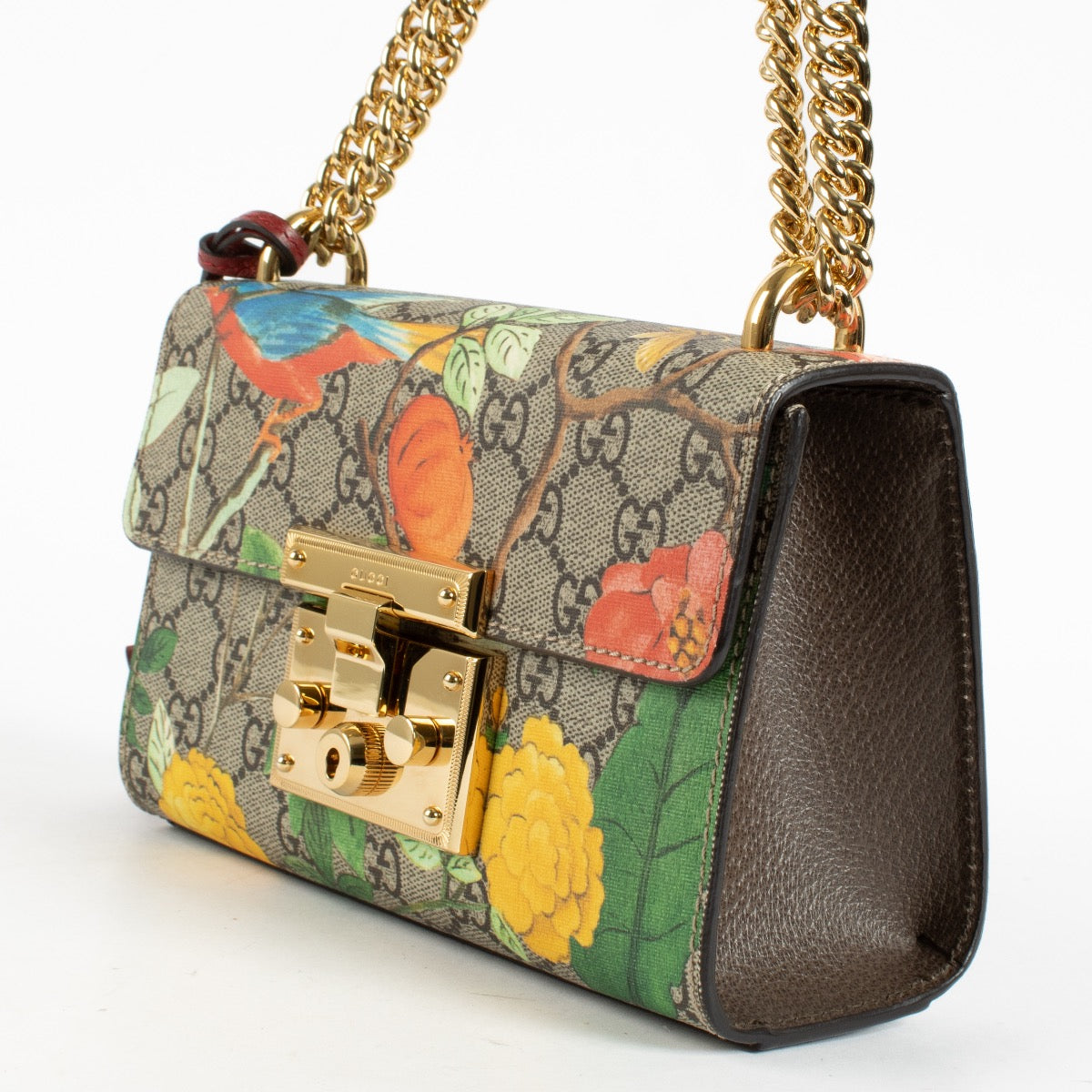 Authentic pre-loved Gucci GG Tian Small Padlock Bag on Labellov.com