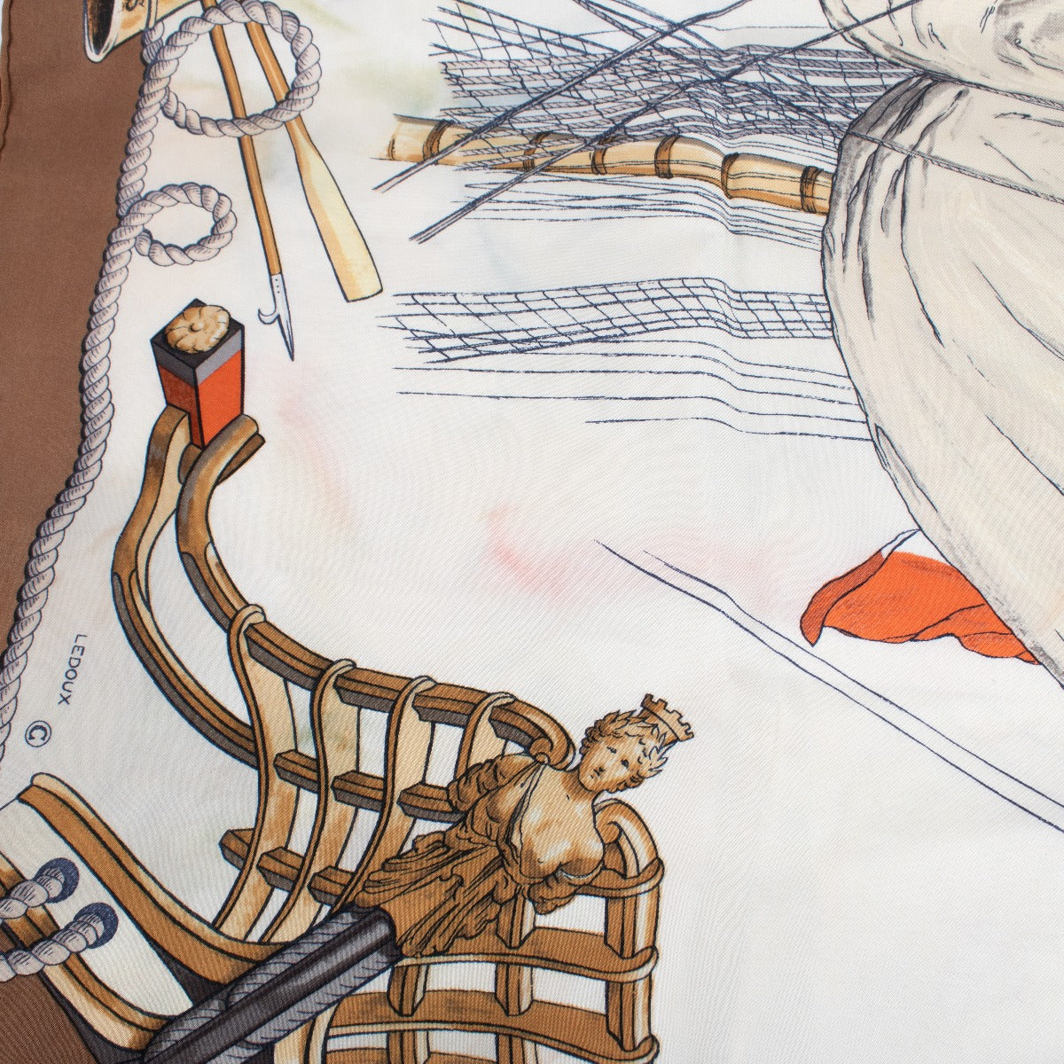 Hermès 90 École Des Gabiers Silk Twill Scarf