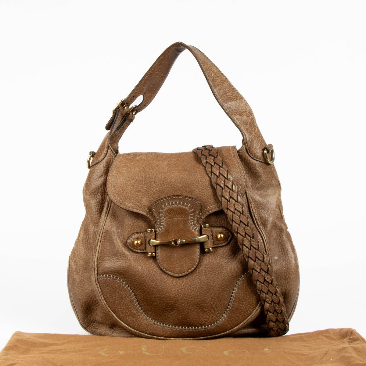 Shop this authentic Gucci Brown Pelham Shoulder Bag pre-loved on Labellov.com