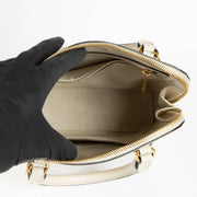 Shop this authentic Gucci White 1955 Top Handle Bag pre-loved on Labellov.com