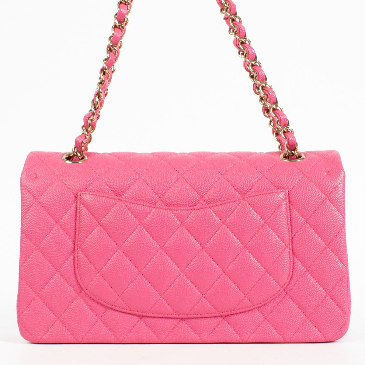 Chanel 22P Hot Pink Caviar Medium Classic 11.12 Bag