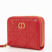 Shop the authentic Dior Pink/Red Card Holder on Chain second hand on Labellov.com.