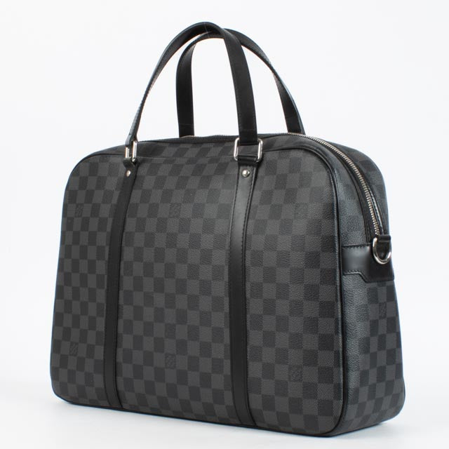 Shop the authentic Louis Vuitton Damier Graphite Jorn Bag second hand on Labellov.com.