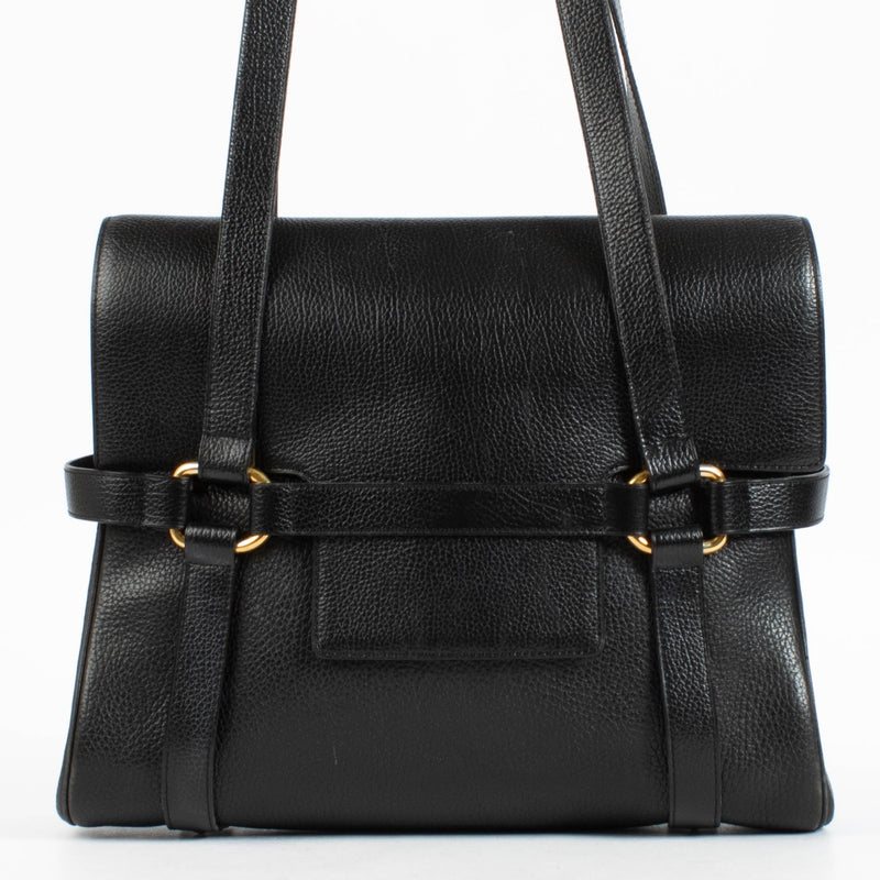 Shop the authentic Delvaux Black Vintage Shoulder Bag second hand on Labellov.com.