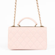 Shop this 100% authentic Chanel Pink Wallet On Chain Top Handle Bag at Labellov.com
