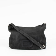 Authentic pre-loved Delvaux Blue Nubuck Louise Besace Crossbody Bag on Labellov.com