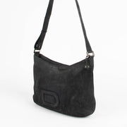 Authentic pre-loved Delvaux Blue Nubuck Louise Besace Crossbody Bag on Labellov.com