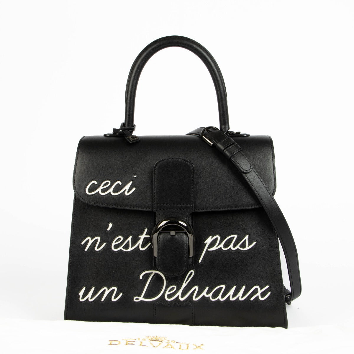 Shop this 100% authentic Delvaux Black Brillant L’Humour MM Bag at Labellov.com