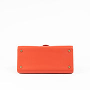 Shop this 100% authentic Delvaux Corail Box Calf Brillant MM Bag at Labellov.com