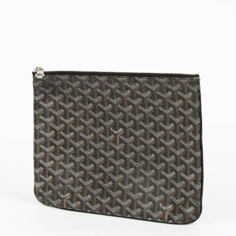 Shop this 100% authentic Goyard Black Goyardine Dinar MM Pouch Travel Bag at Labellov.com