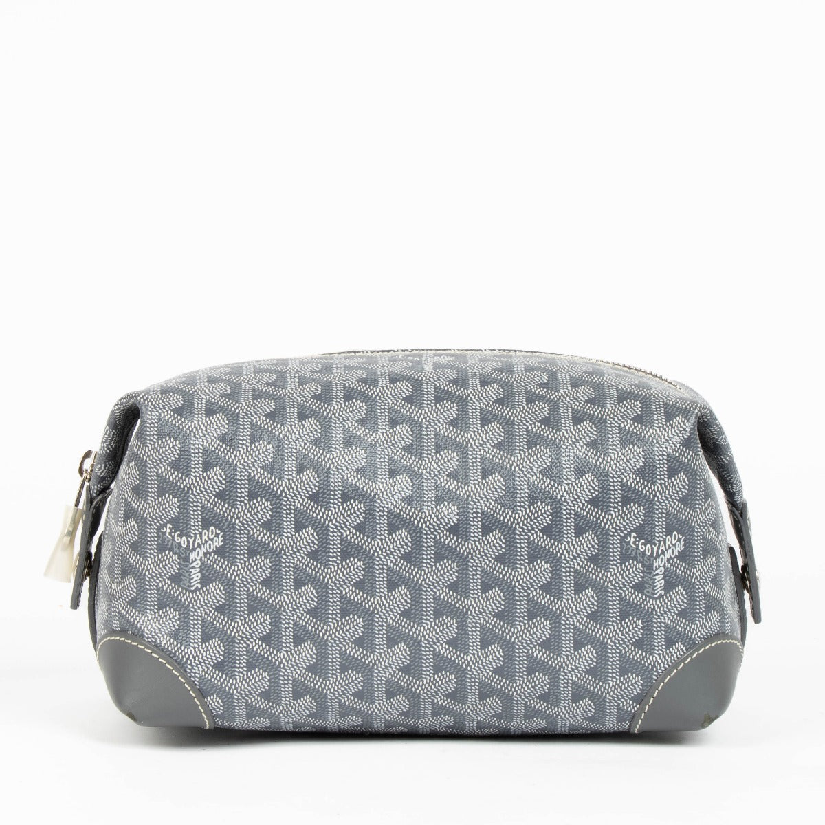 GOYARD/ゴヤール PVC BOEING25 ポーチ Goyard Grey Goyardine Bowling 25 Pouch Travel Bag – Labellov