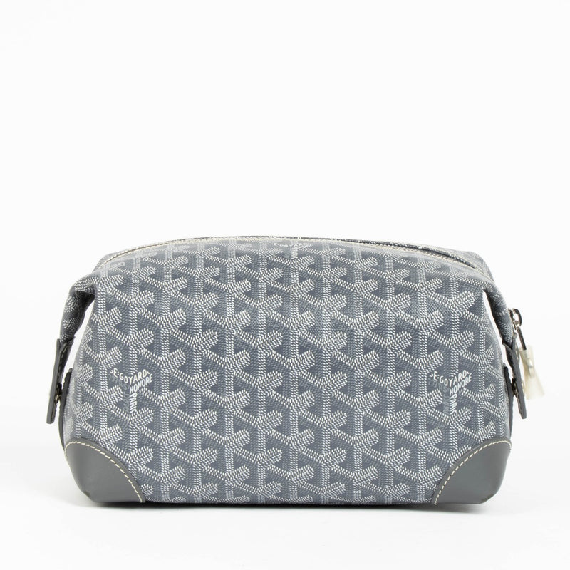 Shop this 100% authentic Goyard Grey Goyardine Bowling 25 Pouch Travel Bag at Labellov.com