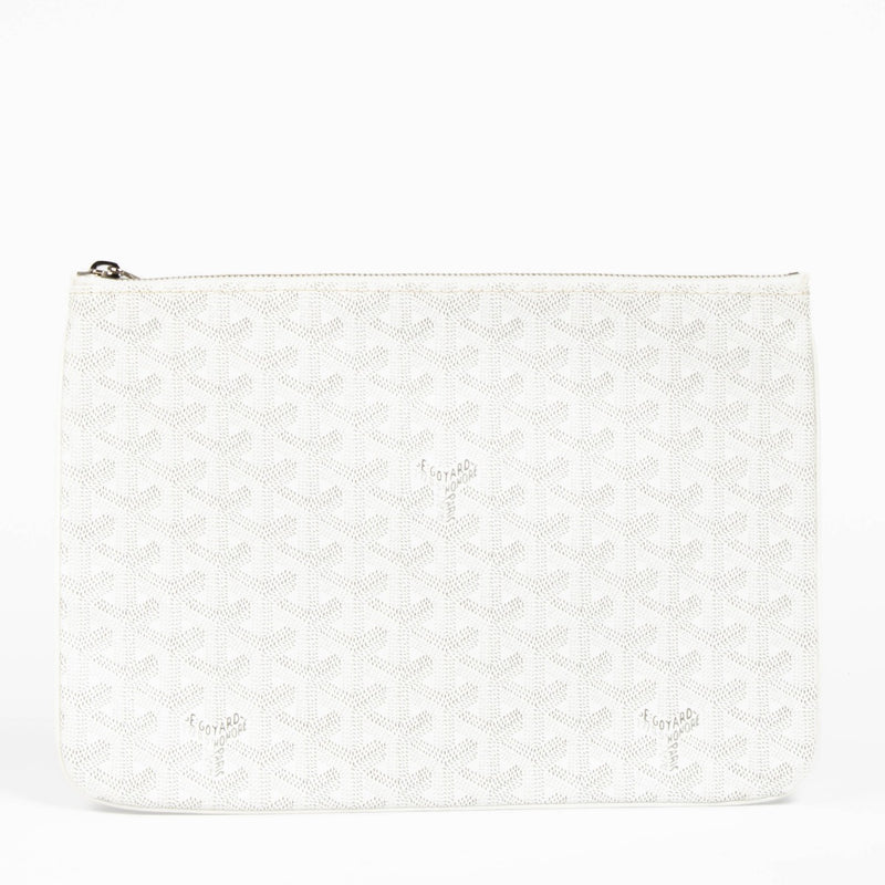 Shop this 100% authentic Goyard White Dinar MM Pouch Travel Bag at Labellov.com
