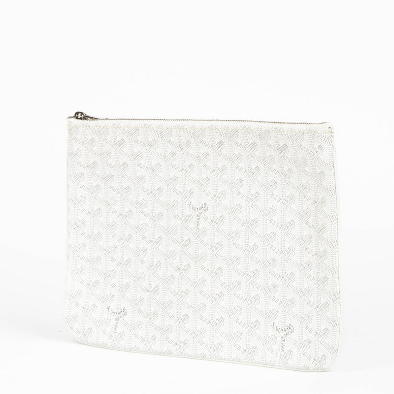 Shop this 100% authentic Goyard White Dinar MM Pouch Travel Bag at Labellov.com
