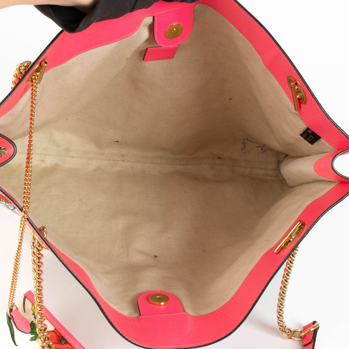 Gucci Pink Flora Print Canvas Rajah Tote Bag – Labellov