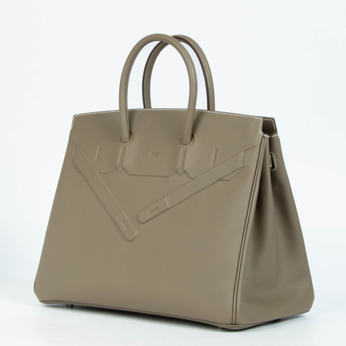Hermès Shadow Birkin 35 Etoupe Swift PHW