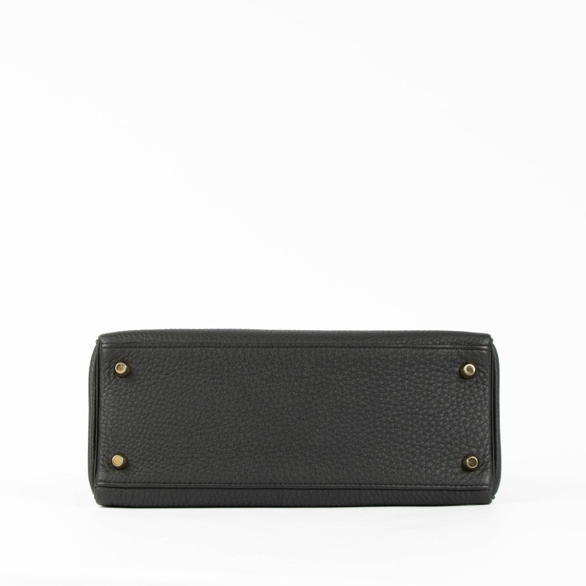 Hermès Kelly 28 Zwart Togo GHW met 2 Bandjes