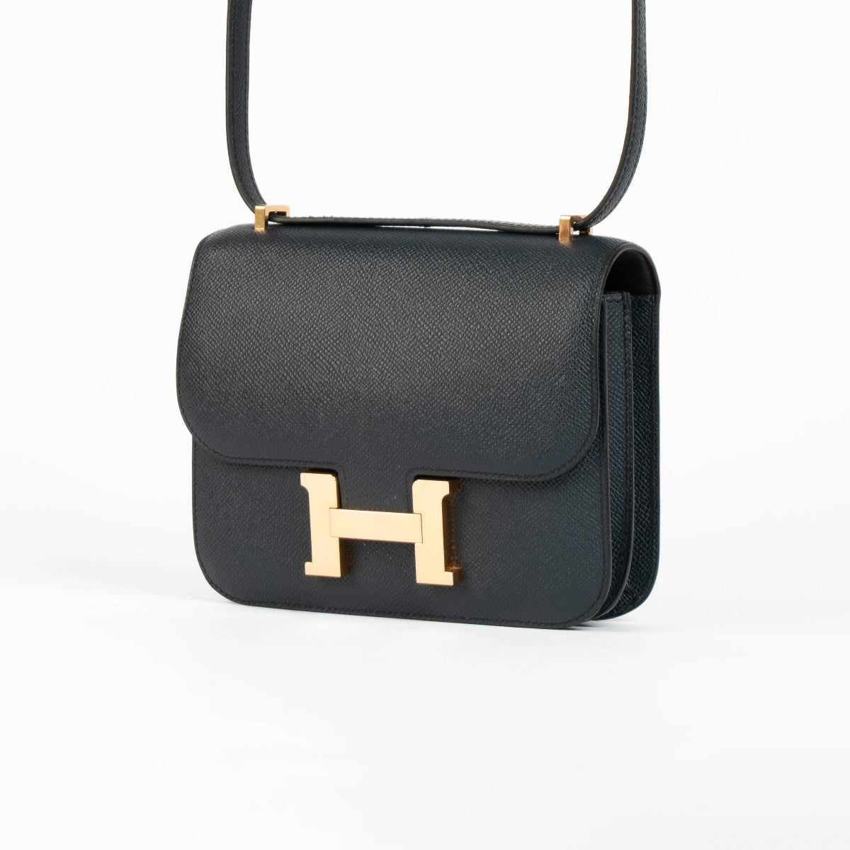 Hermès Constance Mini Bleu Indigo RGHW