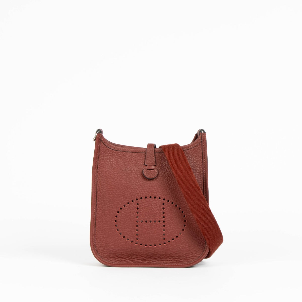 Shop this 100% authentic Hermès Evelyne 16 Rouge H Clemence PHW Bag at Labellov.com
