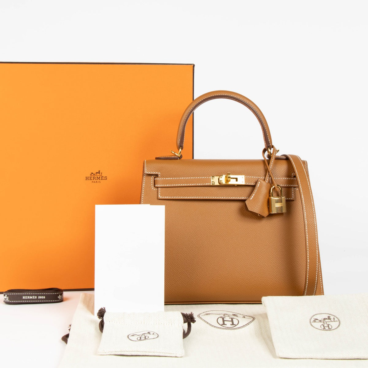 Hermès Kelly 25 Gold Epsom GHW