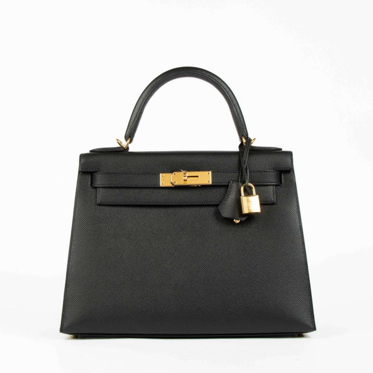 Hermès Kelly 28 Black Epsom GHW