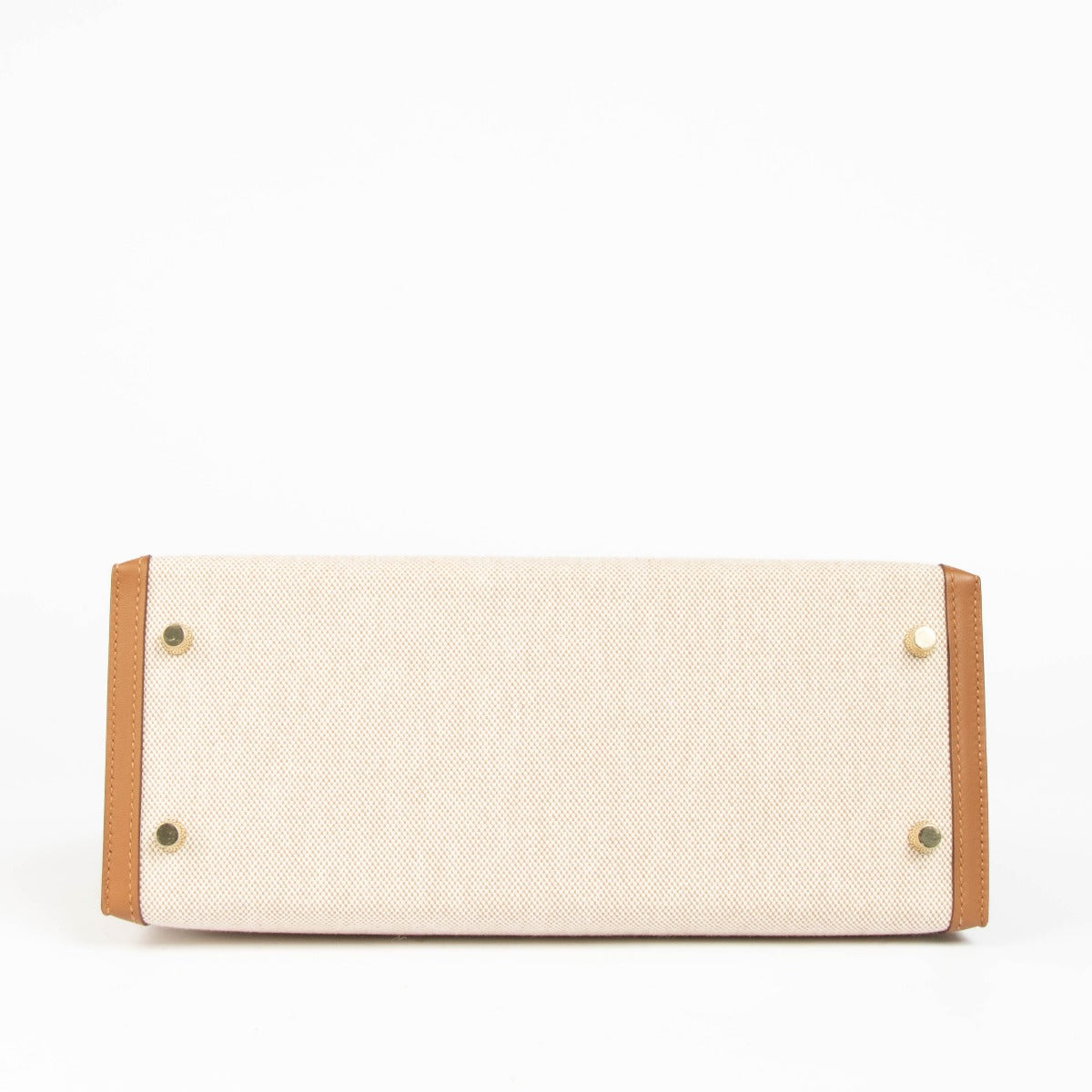 Hermès Kelly 28 Ecru/Gold Toille H/Swift GHW