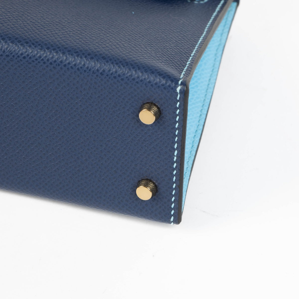 Hermès HSS Kelly Mini II Bleu Saphir/Céleste Epsom GHW