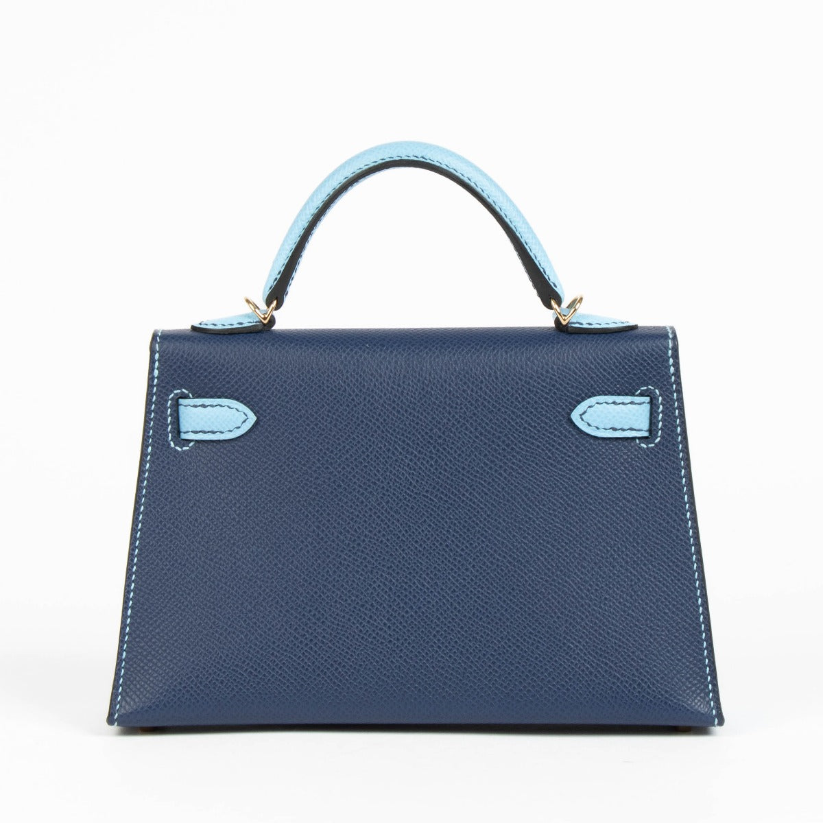 Hermès HSS Kelly Mini II Bleu Saphir/Céleste Epsom GHW