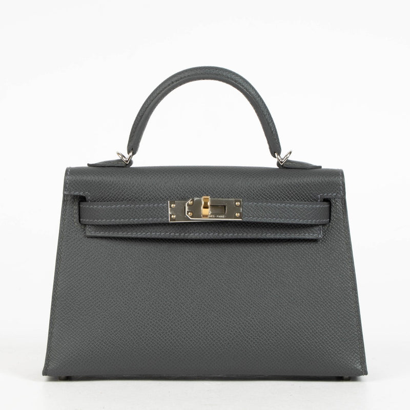 Hermès Kelly Mini II Ardoise Epsom EHW