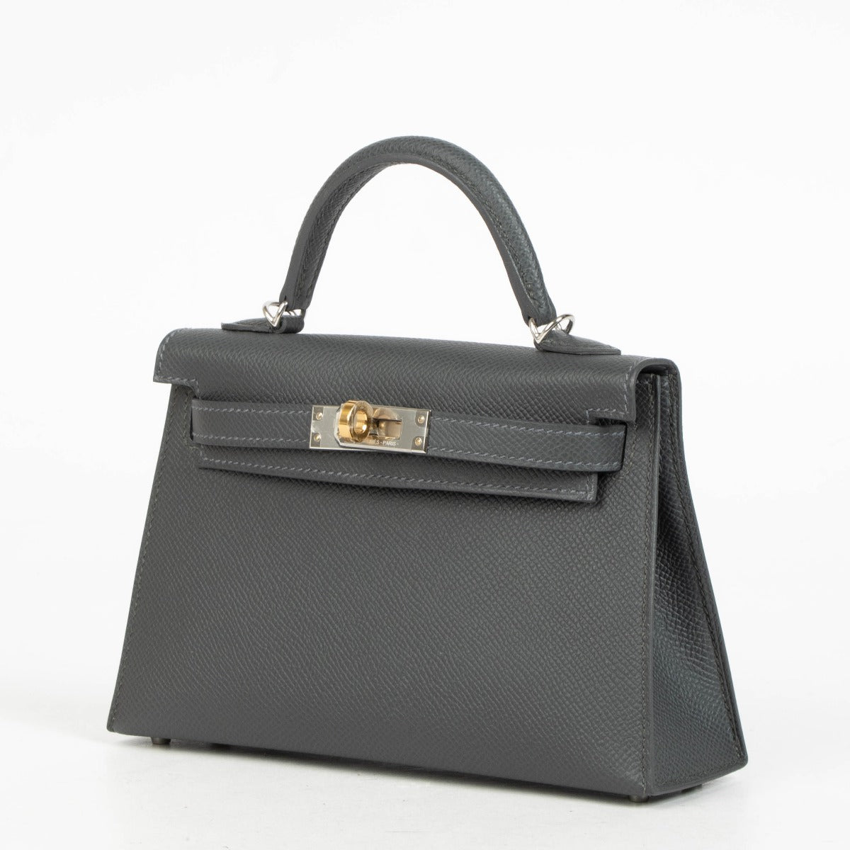 Hermès Kelly Mini II Ardoise Epsom EHW